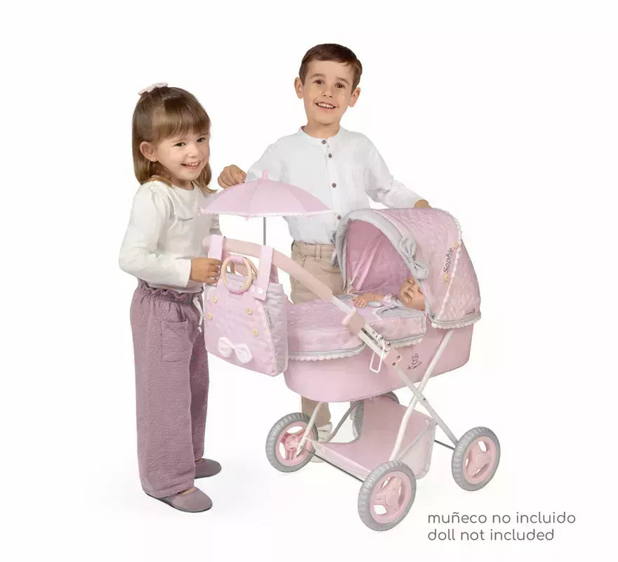 Translation missing: es.Coche de Muñecas de hasta 48 cm Plegable con Sombrilla y Bolso