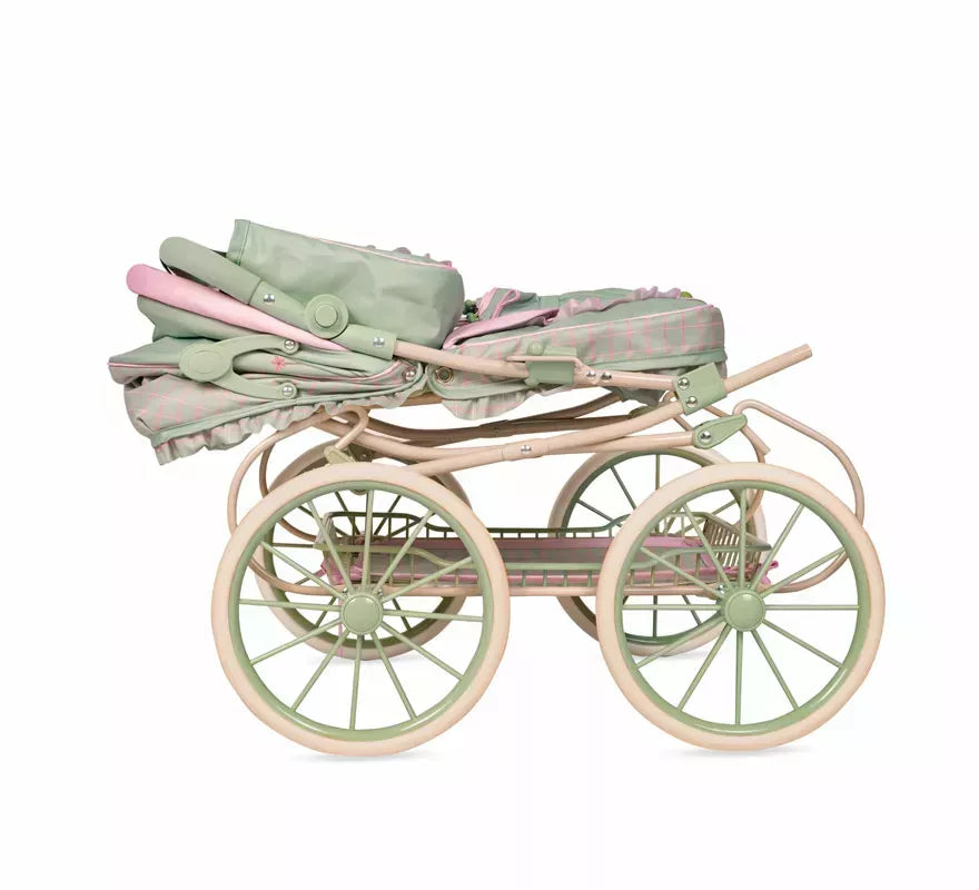 Coche de Muñecas de hasta 48 cm Plegable con Sombrilla y Bolso