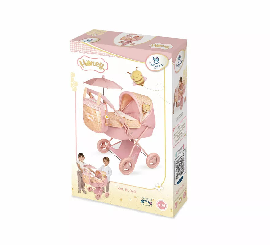 Translation missing: es.Coche de Muñecas de hasta 48 cm Plegable con Sombrilla y Bolso