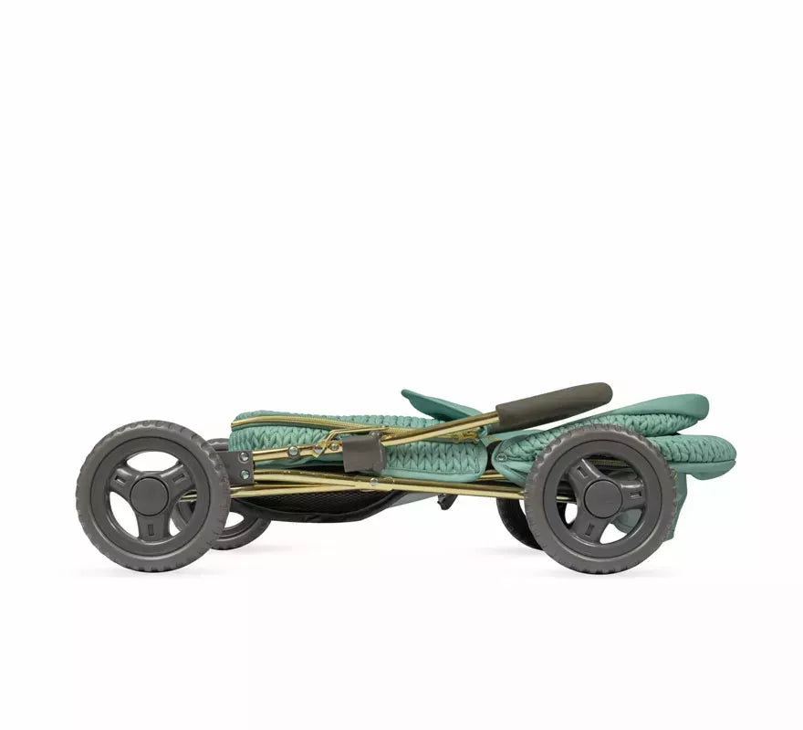 Coche de Muñecas de hasta 48 cm Plegable con Sombrilla y Bolso