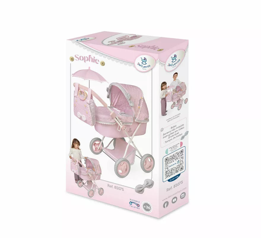 Translation missing: es.Coche de Muñecas de hasta 48 cm Plegable con Sombrilla y Bolso