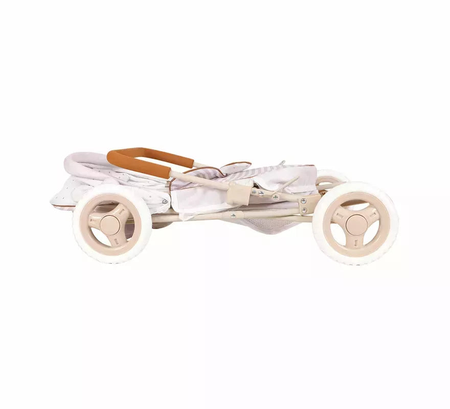 Coche de Muñecas de hasta 48 cm Plegable con Sombrilla y Bolso