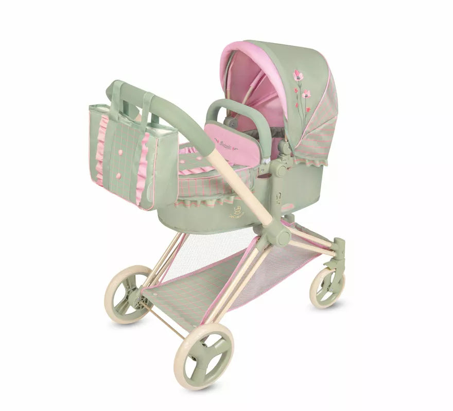 Coche de Muñecas de hasta 50 cm 3 en 1 Plegable