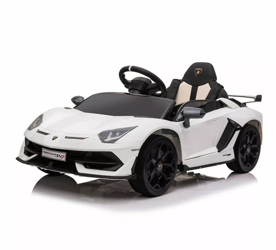 Translation missing: es.Coche Eléctrico Infantil Aventador SVJ blanco 12V