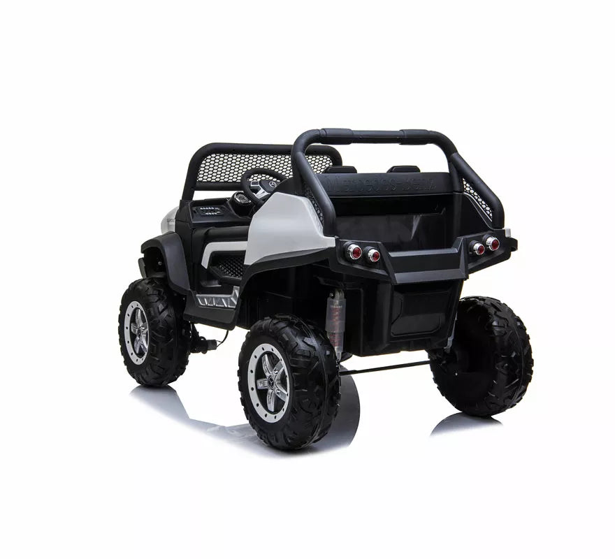Coche Eléctrico Infantil Mercedes Benz Unimog blanco 12V