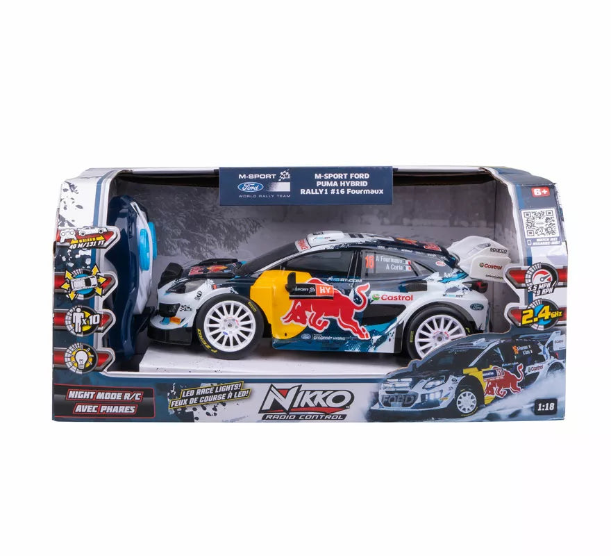 Coche Radiocontrol 1:18 Red Bull Ford con Luces