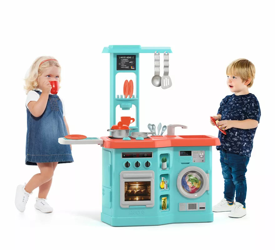 Cocina infantil azul con Planchador