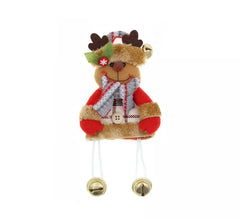 Colgante Árbol de Navidad de Muñeco Reno vestido de 19x16 cm