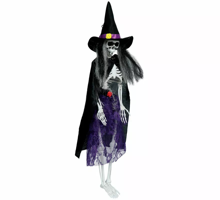Colgante Bruja Esqueleto con Vestido de 47 cm