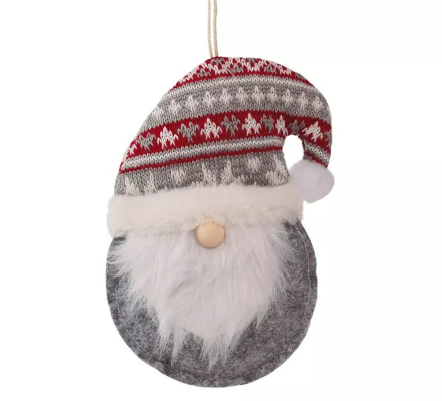 Translation missing: es.Colgante Cabeza de Noel Gris de 15 cms