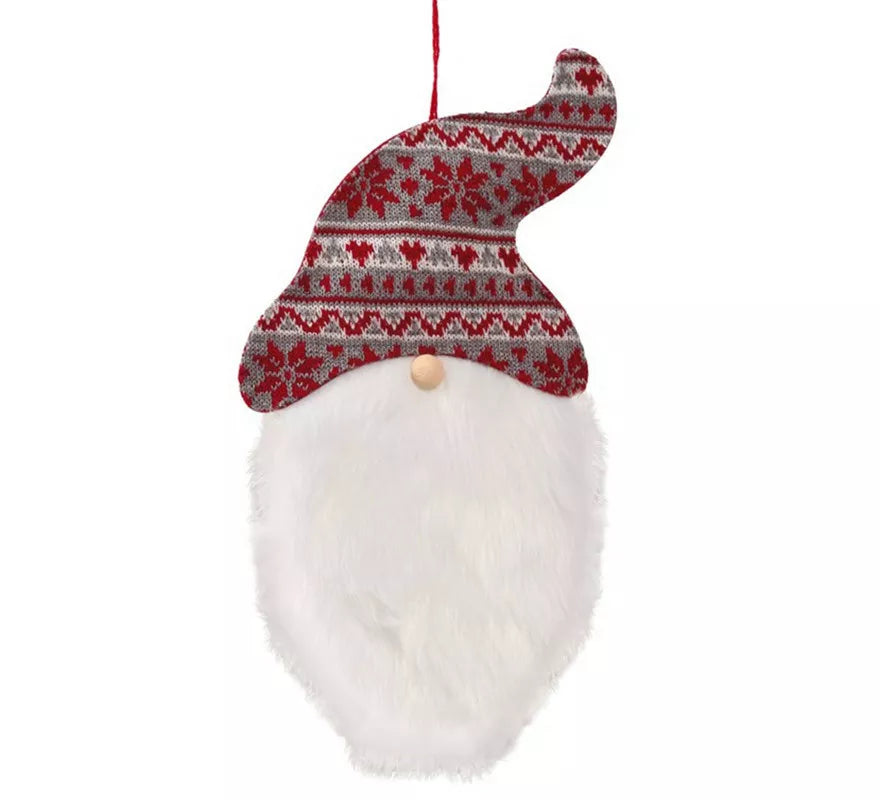 Translation missing: es.Colgante Cabeza Noel con Gorro de 16 cms