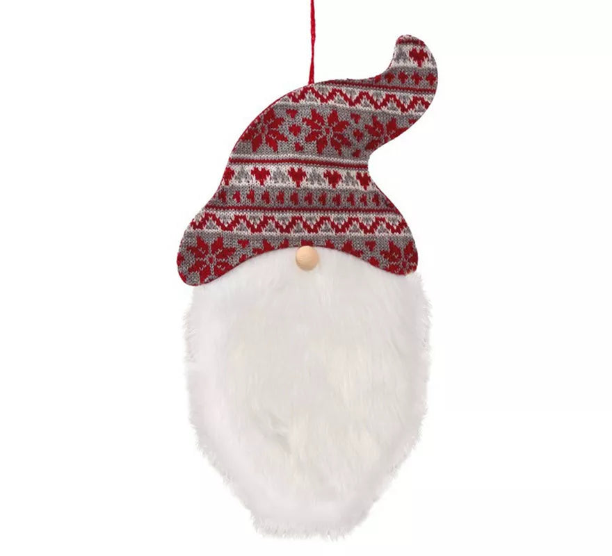 Translation missing: es.Colgante Cabeza Noel con Gorro de 32 cms