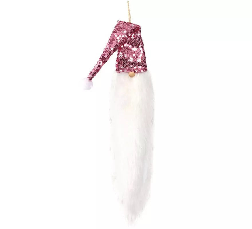 Translation missing: es.Colgante Cabeza Papá Noel con extra Barba de 30 cms