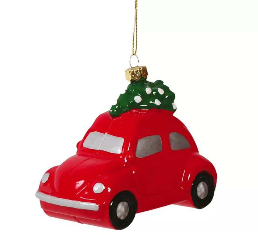 Translation missing: es.Colgante Coche Rojo de 10 cms