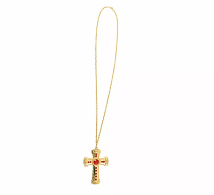 Colgante con Cruz de Obispo Metálica