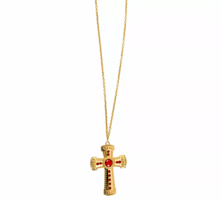Colgante con Cruz de Obispo Metálica