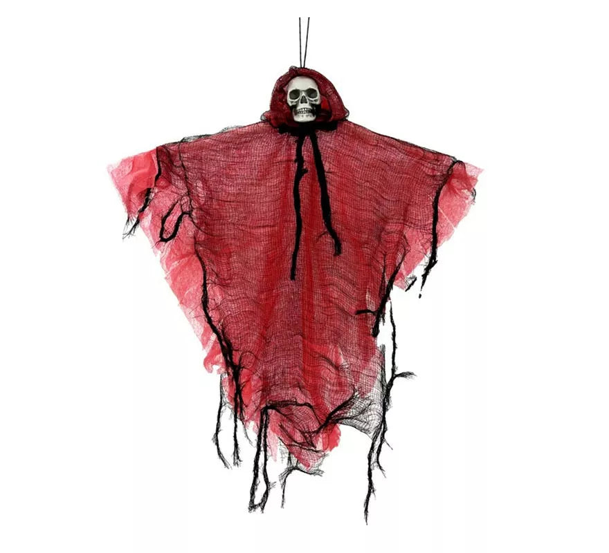 Translation missing: es.Colgante de Esqueleto con túnica roja de 42 cm