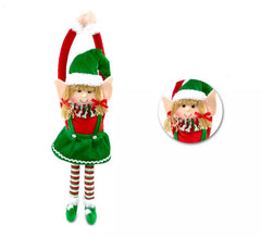 Colgante de Muñeco Elfa Rojo de 58 cm