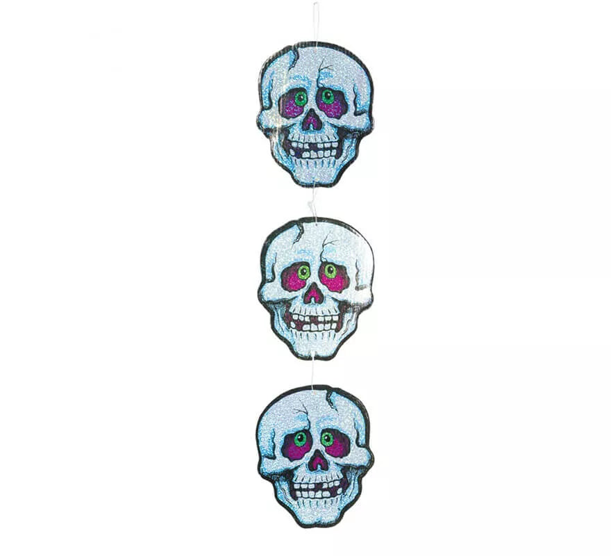 Translation missing: es.Colgante decorativo de 3 calaveras de 50 cm