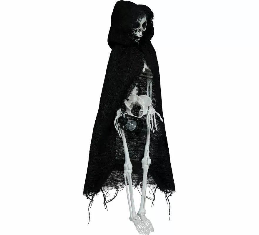 Colgante Esqueleto con Capa negra de 40 cm