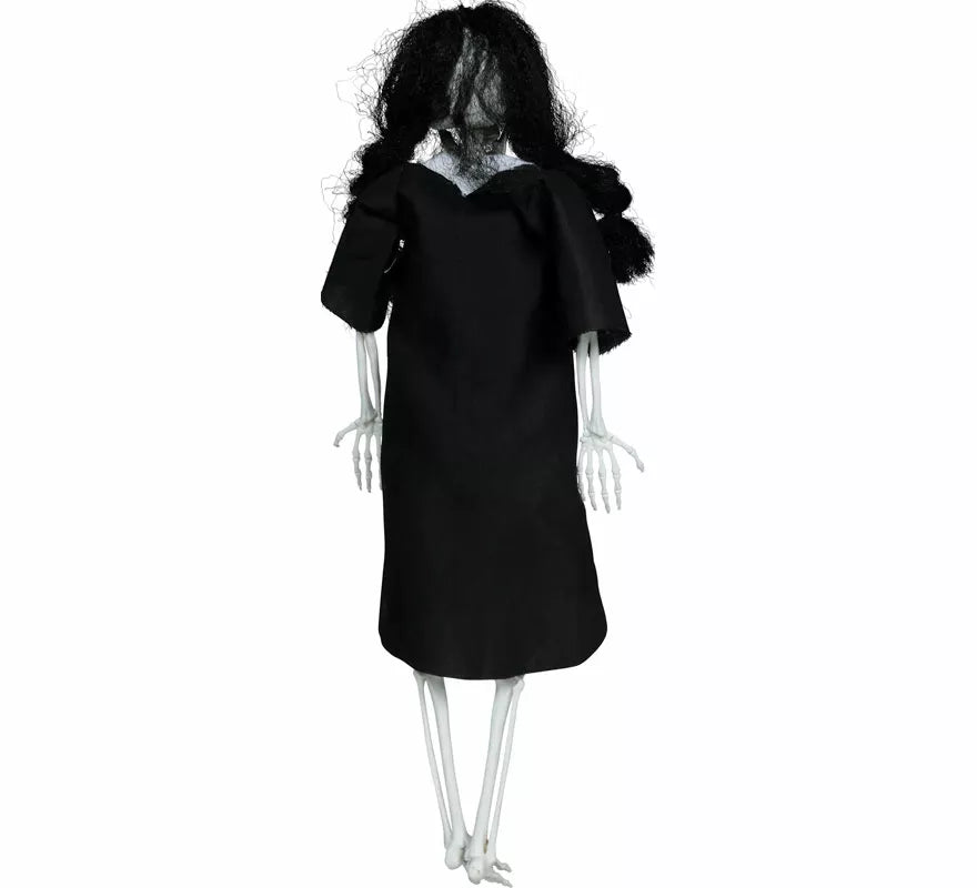 Colgante Esqueleto con Vestido negro de 40 cm