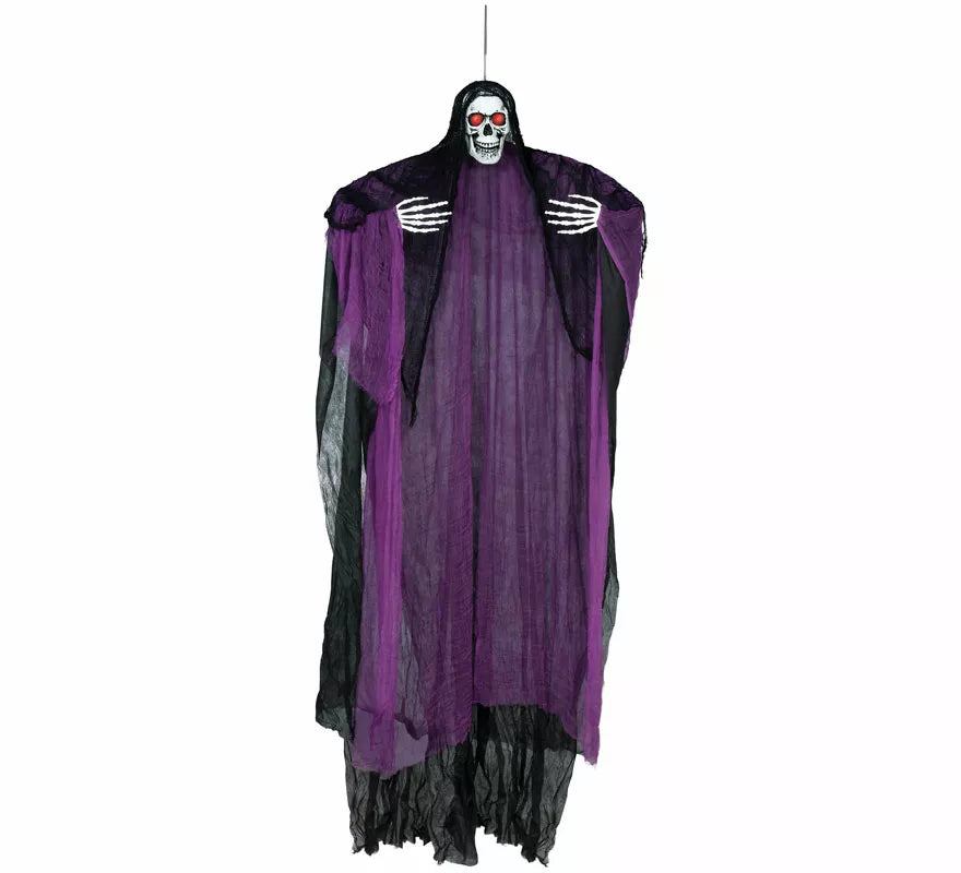 Colgante Esqueleto lila con Luz de 230 cm