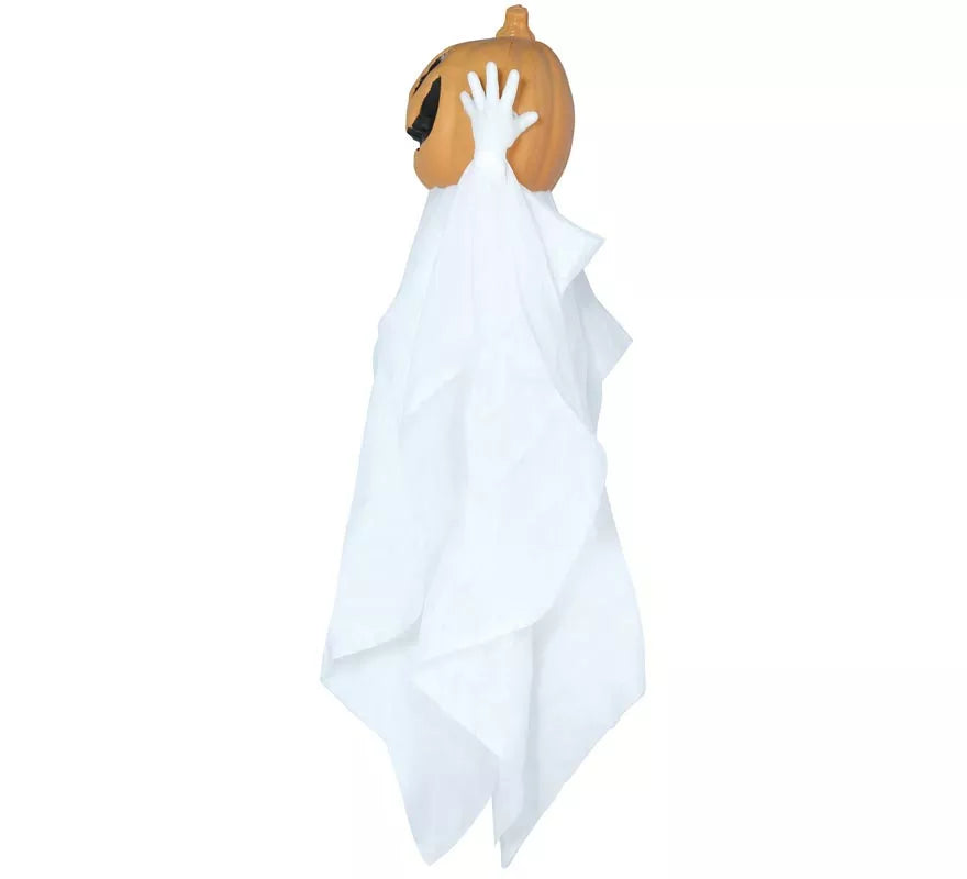 Colgante Fantasma Calabaza con Luz, Sonido y Movimiento 90 cm