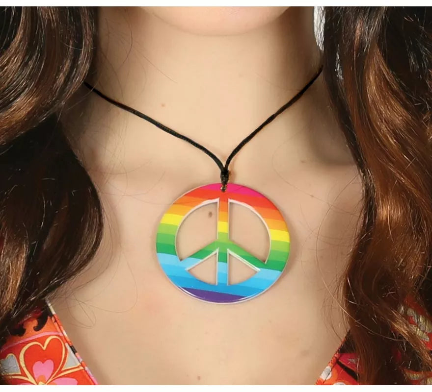 Translation missing: es.Colgante Hippie con Símbolo de la Paz Multicolor
