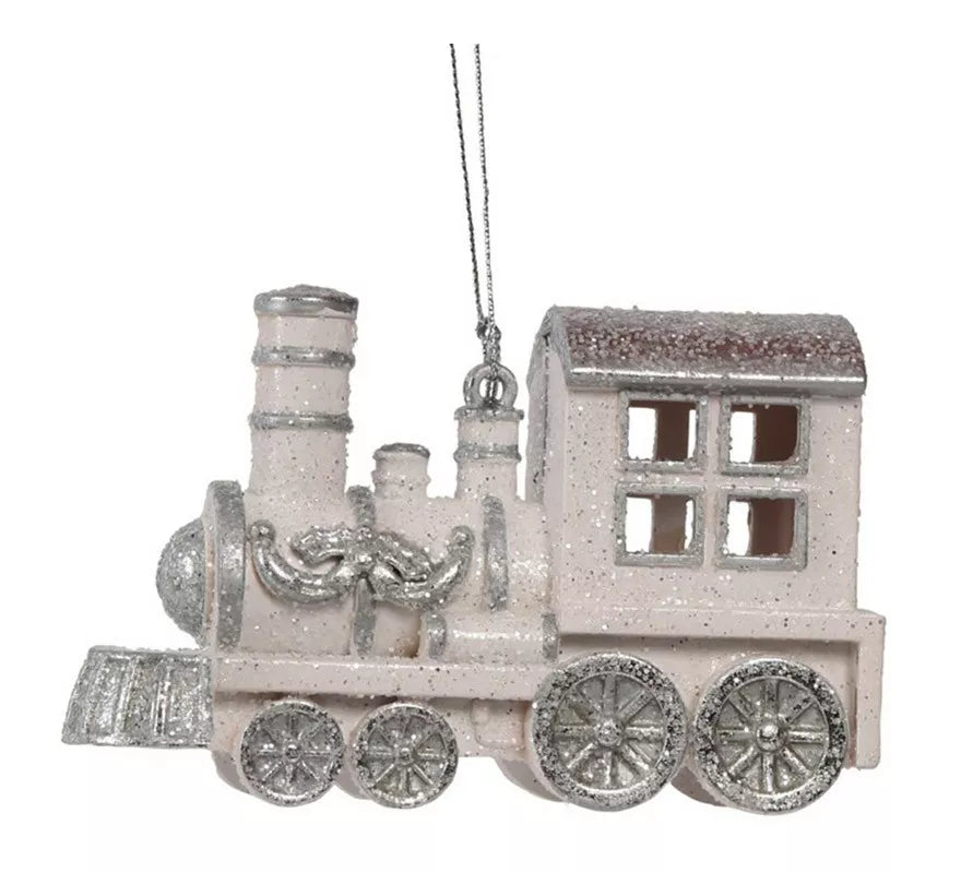 Translation missing: es.Colgante Locomotora Blanca de 12 cms