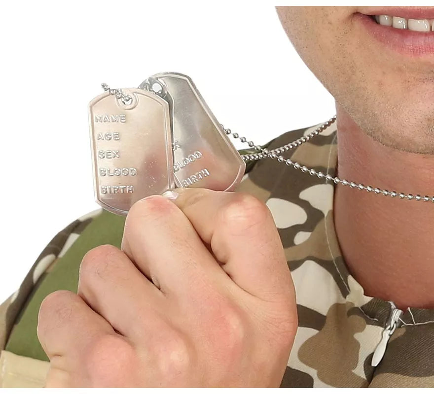 Translation missing: es.Colgante Militar con Chapa de Identificativa