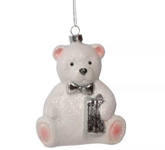 Colgante Osito Blanco de 12 cms