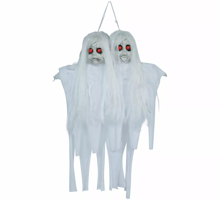 Colgante Pareja de Muñecas Gemelas Terror de 55 cm