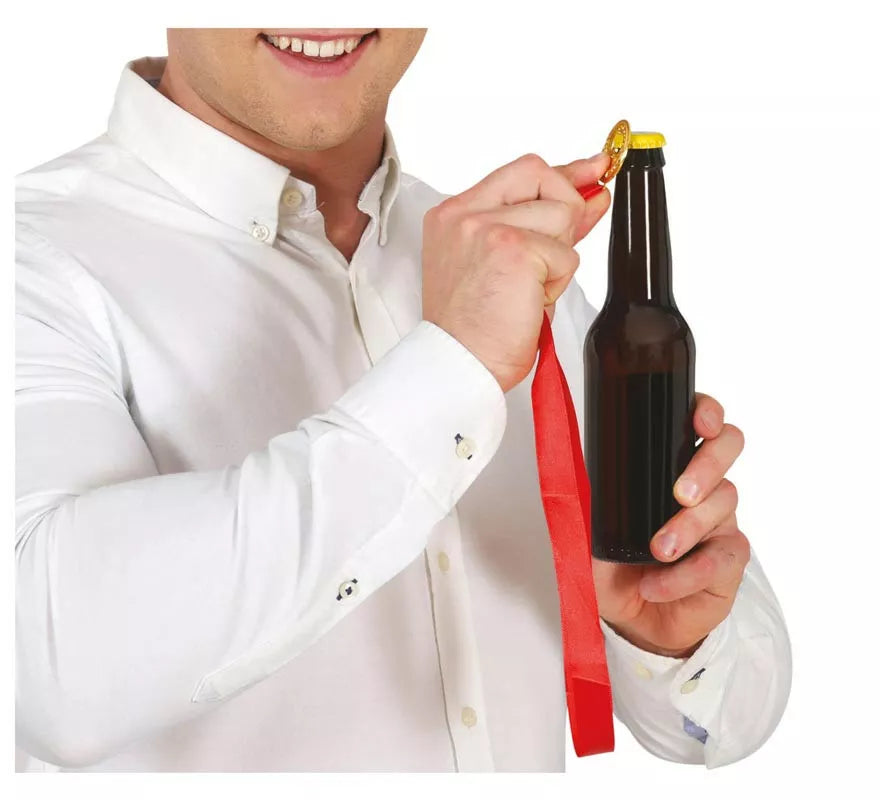 Translation missing: es.Collar Abre Botellas con cinta roja