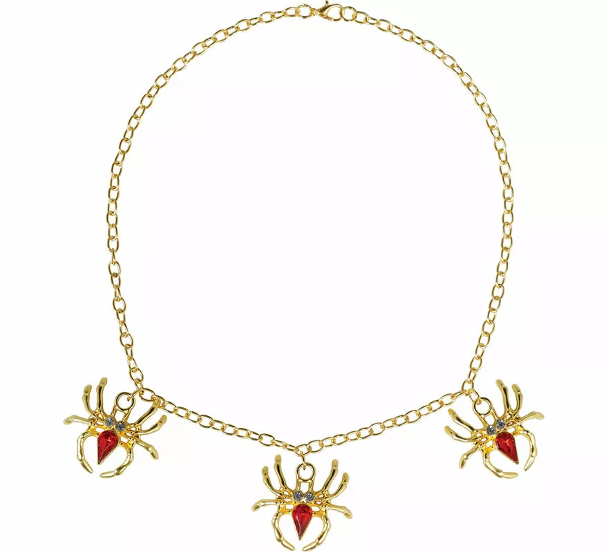Translation missing: es.Collar Araña dorada y roja