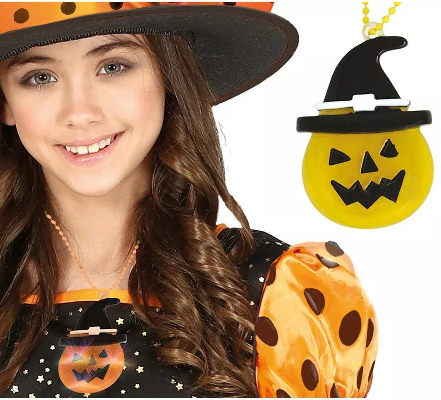 Translation missing: es.Collar Calabaza con Leds de 5 cm
