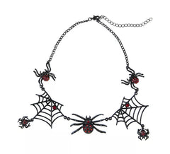 Collar con Arañas y Telarañas