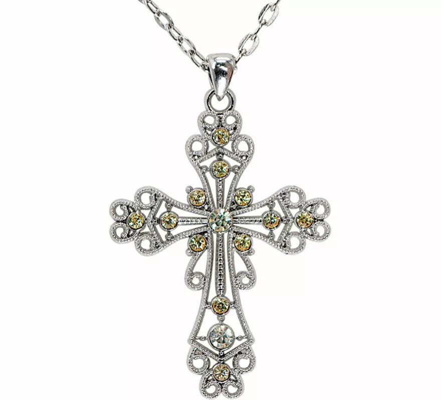 Translation missing: es.Collar con Colgante de Cruz con Strass
