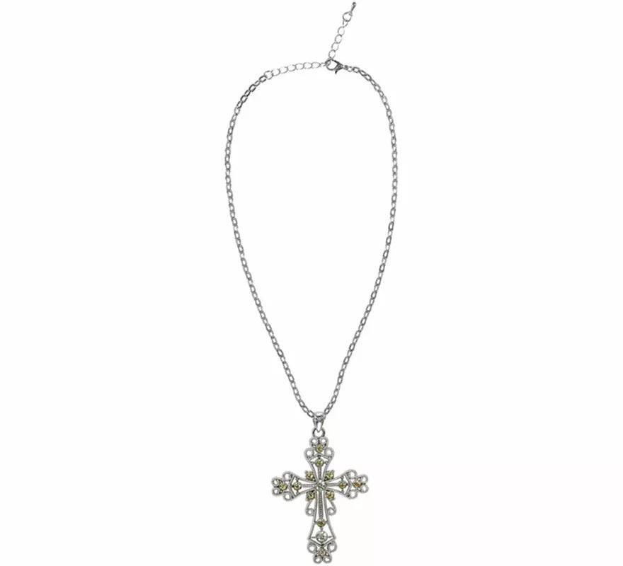 Translation missing: es.Collar con Colgante de Cruz con Strass