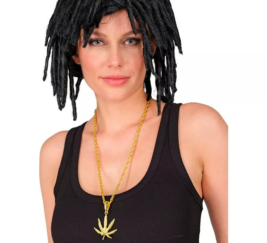 Translation missing: es.Collar con Colgante de Marihuana de 65 cm
