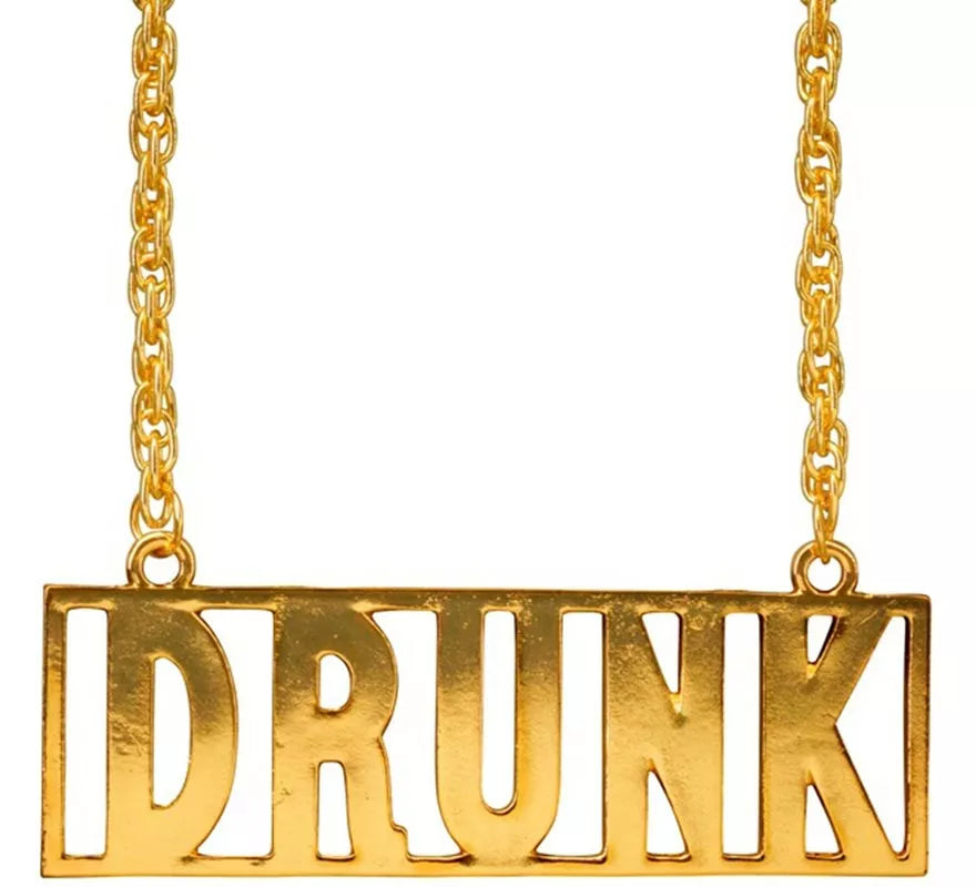 Translation missing: es.Collar con Colgante 'Drunk' de 65 cm