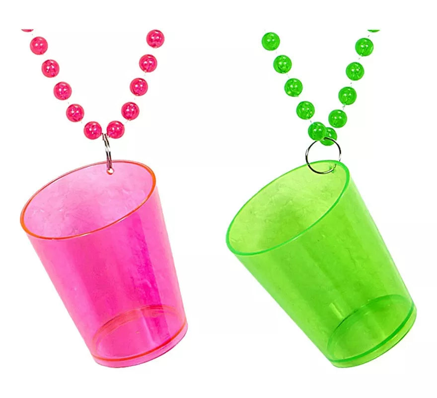 Translation missing: es.Collar con Vaso de Chupito Shot en varios colores neones