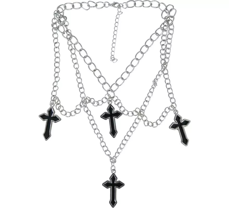 Translation missing: es.Collar de 4 Cruces Gótico