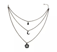 Collar de bruja símbolos oscuros