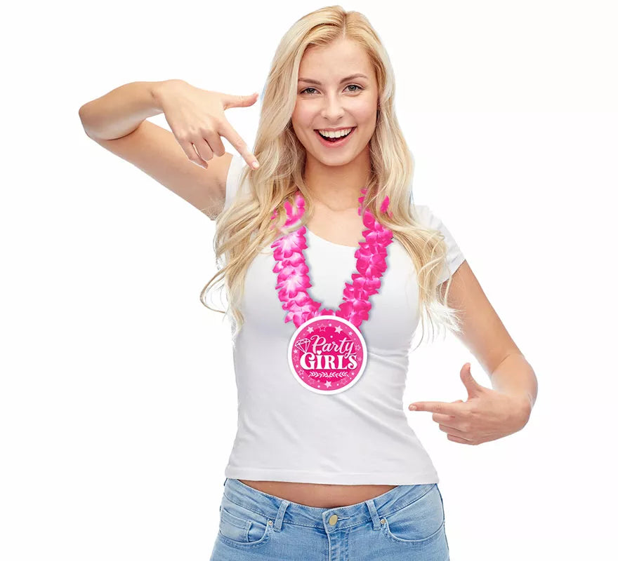 Translation missing: es.Collar de Flores rosa Party Girls
