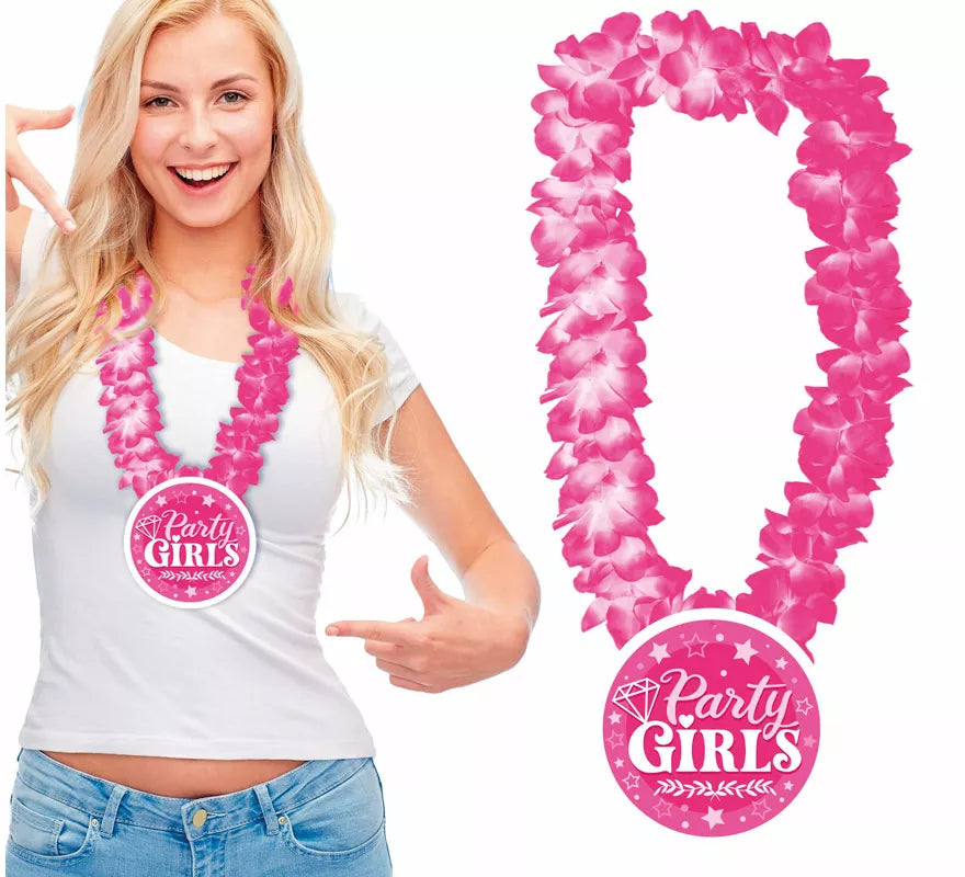 Translation missing: es.Collar de Flores rosa Party Girls
