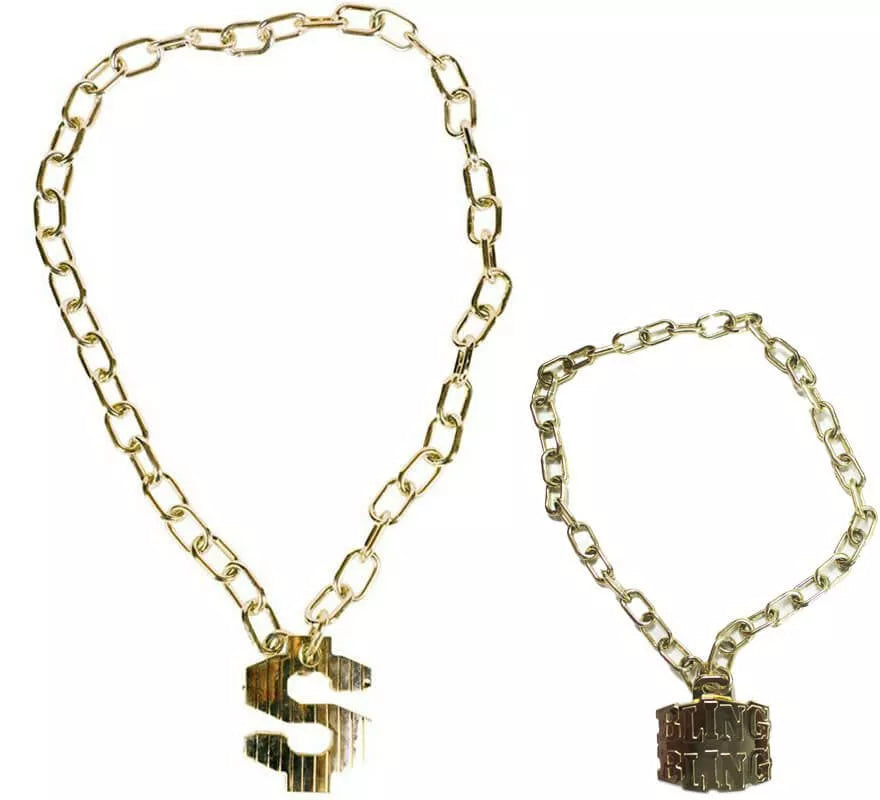 Translation missing: es.Collar de Oro con Símbolos en varios modelos 40 Cm
