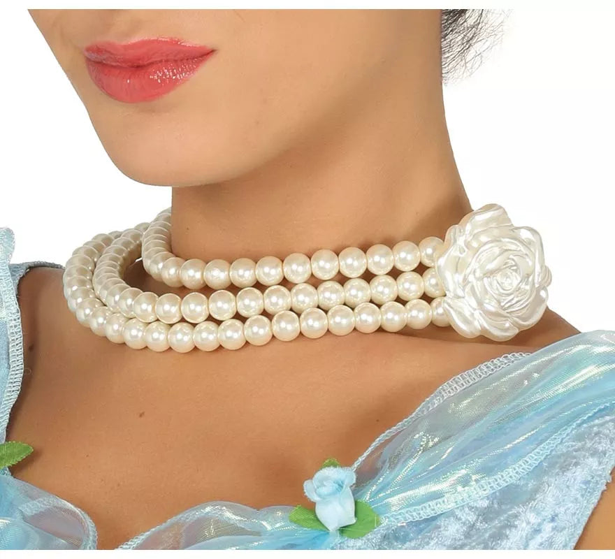 Translation missing: es.Collar de Perlas con Flor