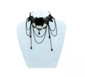 Collar Gótico Encaje gotas negras