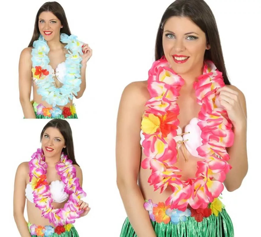 Translation missing: es.Collar Hawaiano ancho en 3 colores surtidos
