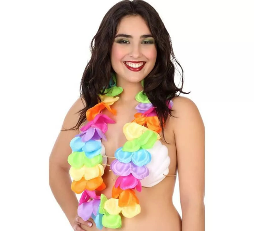 Translation missing: es.Collar Hawaiano Multicolor con Flores Grandes